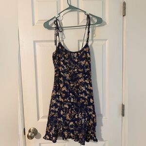 Altar'd State Navy Floral Mini Dress